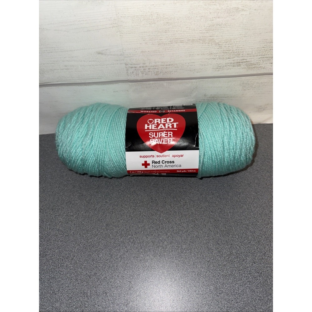 Red Heart Super Saver Yarn Minty 364 Yards Acrylic